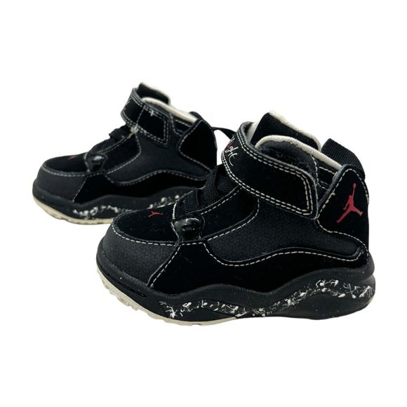 Nike Jordan sneakers 5 toddler Flight Old School Mid black splatter shoes - Picture 7 of 8